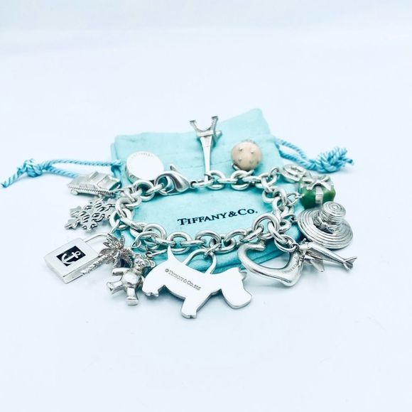 NOT FOR SALE Authentic TIFFANY & CO Multi Charm Bracelet - Picture 4 of 17